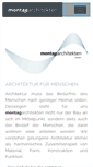 Mobile Screenshot of montag-architekten.de